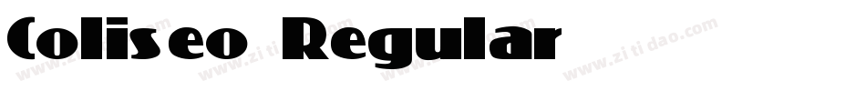 Coliseo Regular字体转换